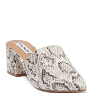Steve Madden Snakeskin Mule